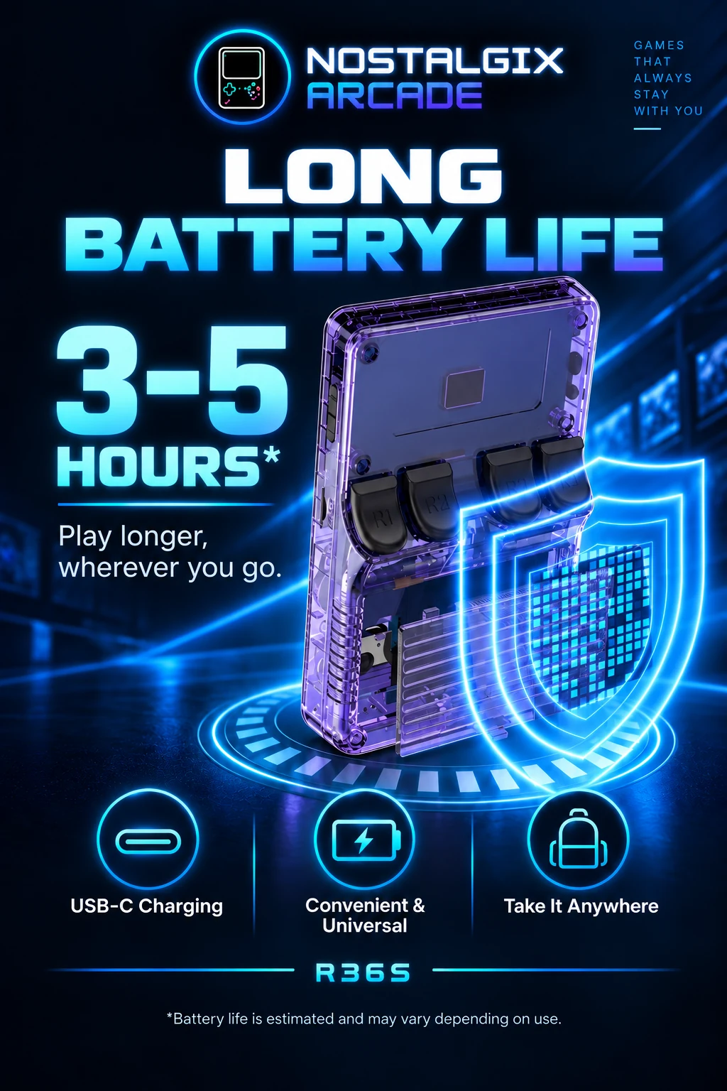 R36S battery feature image