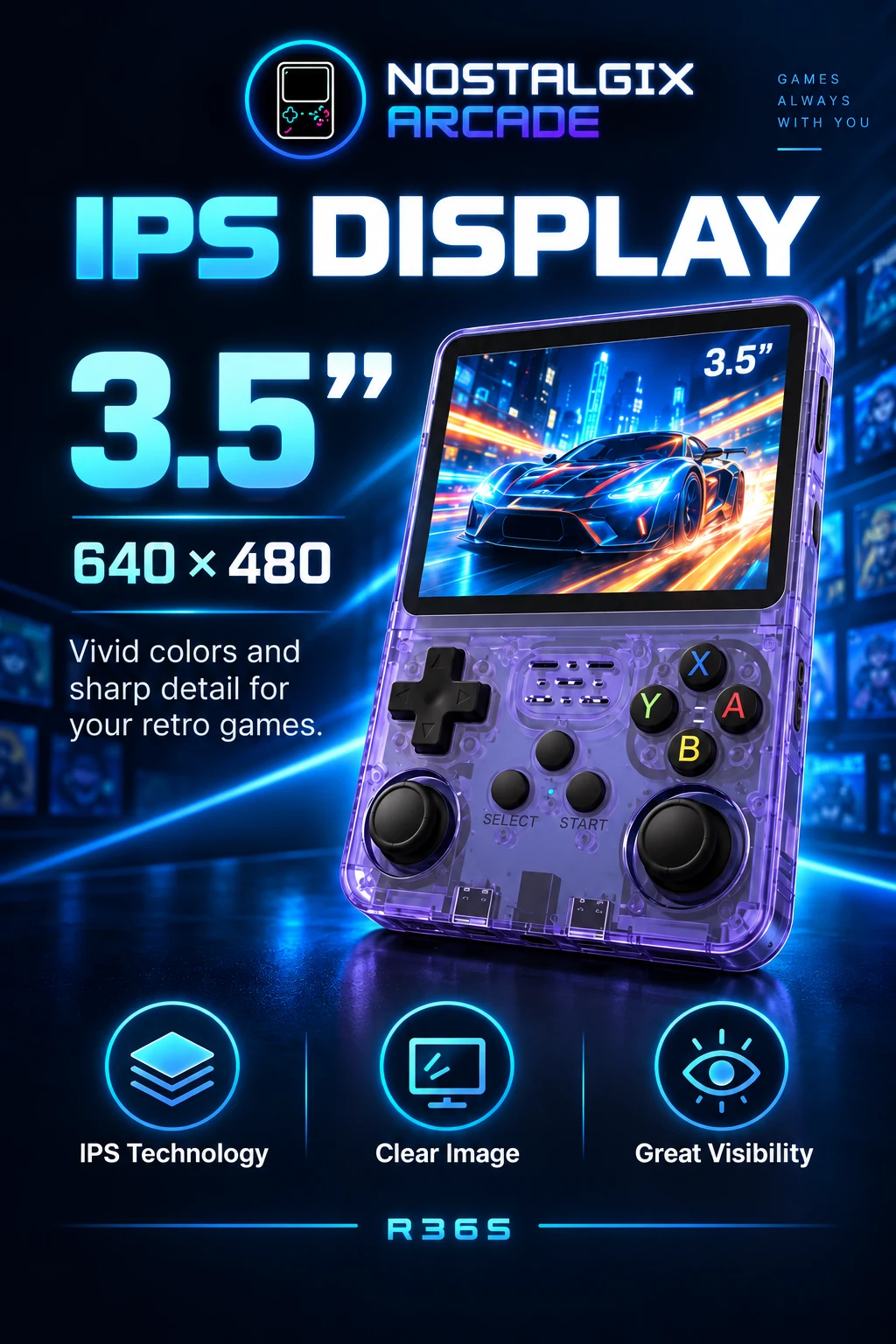 R36S display feature image