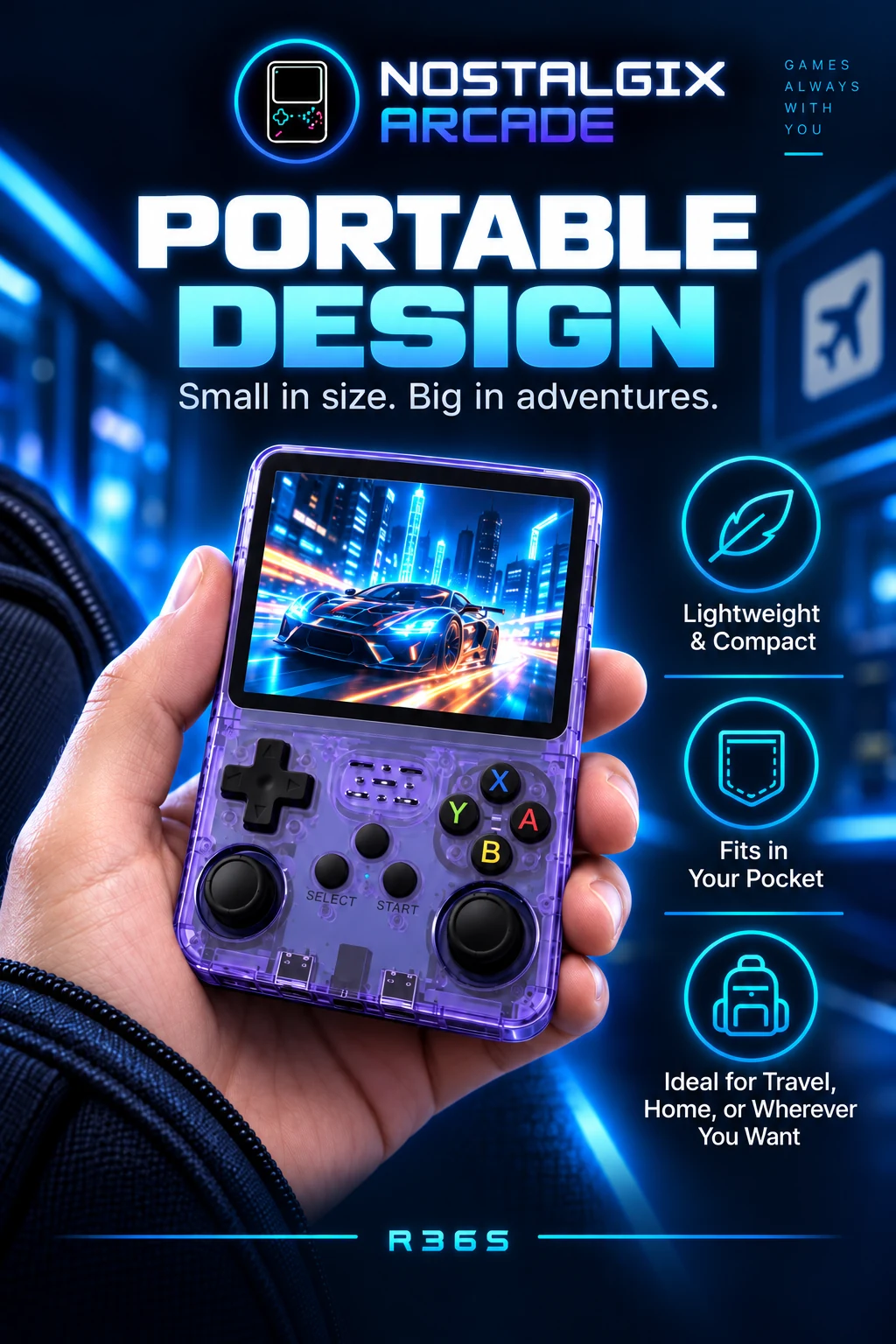 R36S portable design feature image